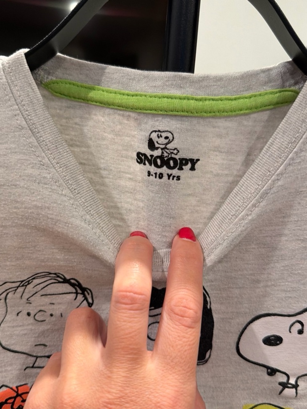 Kids' Light Gray Snoopy Graphic Tee - Be Like A Snoopy - Picture 2 of 3